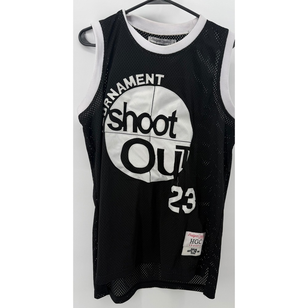 Headgear Classics Above The Rim Birdie 23 Basketball Jersey Black Mens Medium